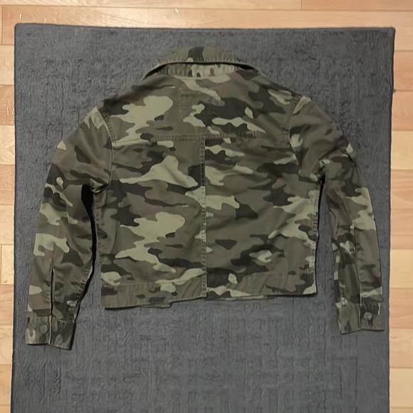 BANANA REPUBLIC - MILITARY CROP JACKET - PETITE XXS - CAMOUFLAGE - Picture 3 of 5